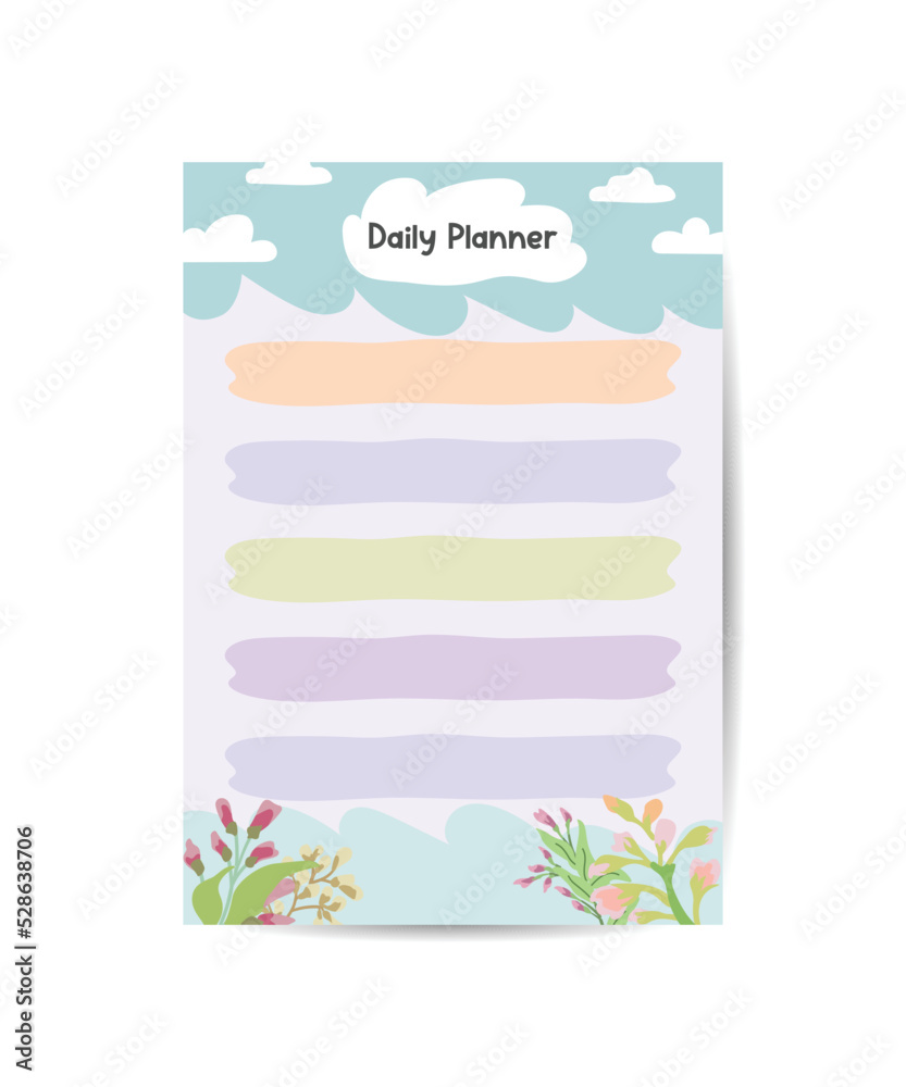 Templates to do list planner daily planner natural themes leaves pastel colors