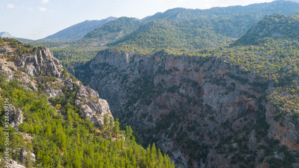 Obraz premium Scenes of wild, dangerous and unusual canyons of Antalya