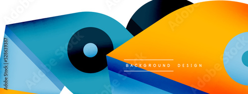 Minimal geometric wallpaper. Creative abstract background. Simple forms lines and circle composition vector illustration for wallpaper banner background or landing page