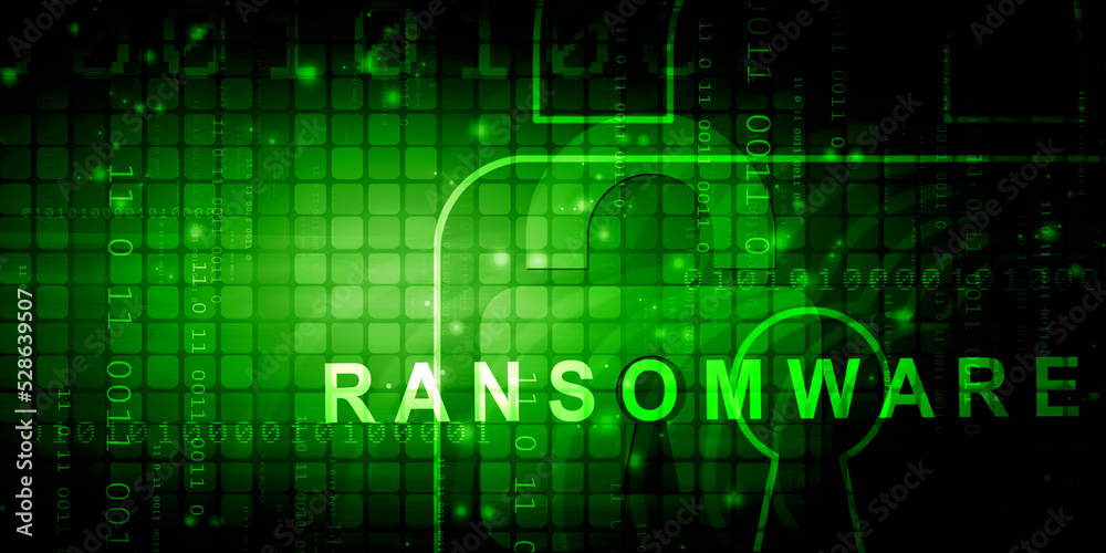 2d illustration ransomware computer virus 2d illustration ransomware computer virus