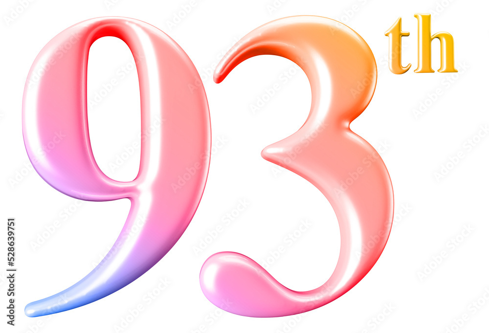 Obraz premium celebration 93th number
