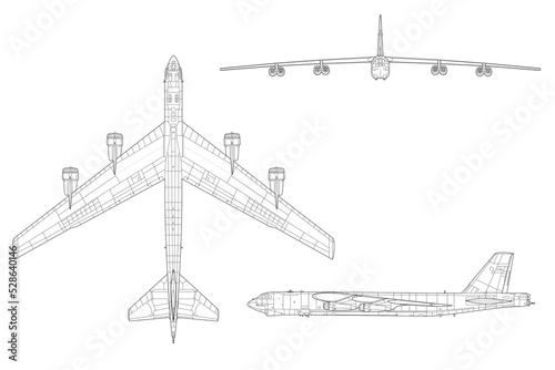 Bombardero estratégico de la guerra fría B-52 Stratofortress