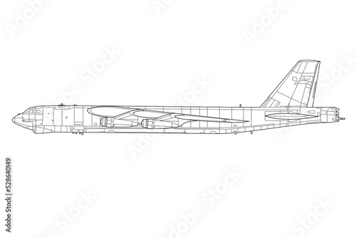 Bombardero estratégico de la guerra fría B-52 Stratofortress