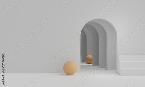 Abstract Minimalist 3D Background