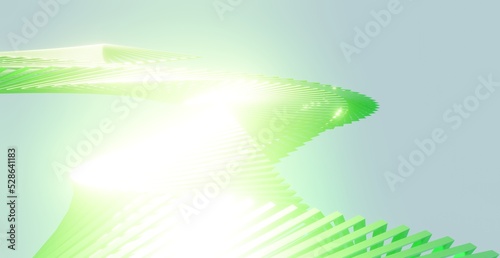 Futuristic abstract background geometric pattern glow cyberspace 3d render
