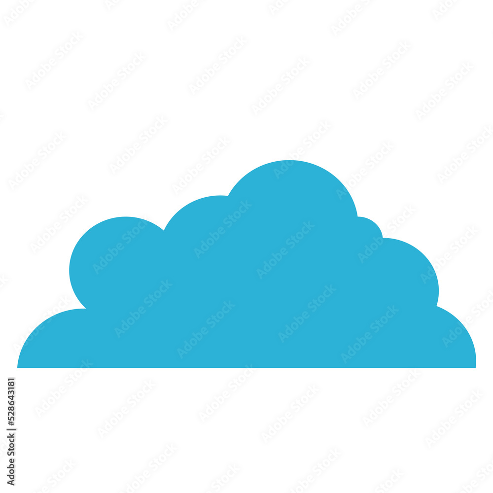 Flat minimal Cloud icon logo. Data cloud. Forecast Flat minimal Cloud icon logo. Data cloud. Forecast