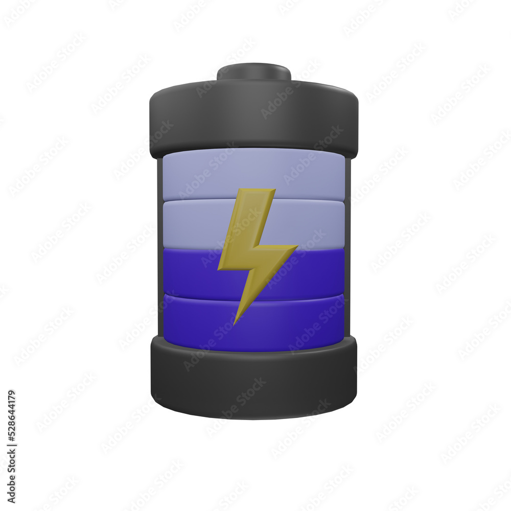 3d battery charge icon illustration isolated 3d battery charge icon illustration isolated