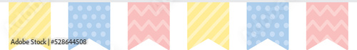 Photos Cute pastel colored swallowtail flag party bunting