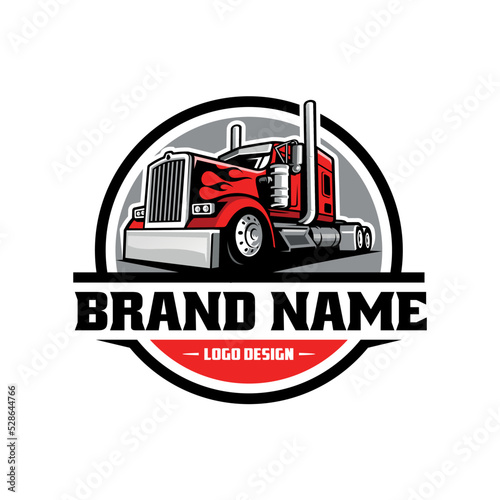 Trucking logo. Premium vector logo design isolated. Ready made logo concept
