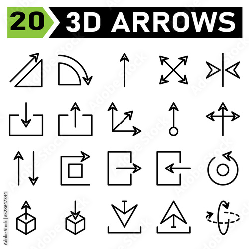 Arrows icon set include increase, increasing, grow, arrows, update, turning, navigated, down, straight, ascending, ascendant, expand, four, move, bottom, mirror, alignment, horizontally, in box