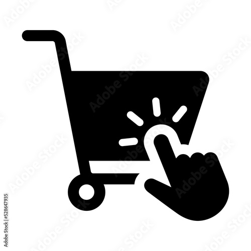 Web store shopping cart icon symbol sign with transparent background PNG