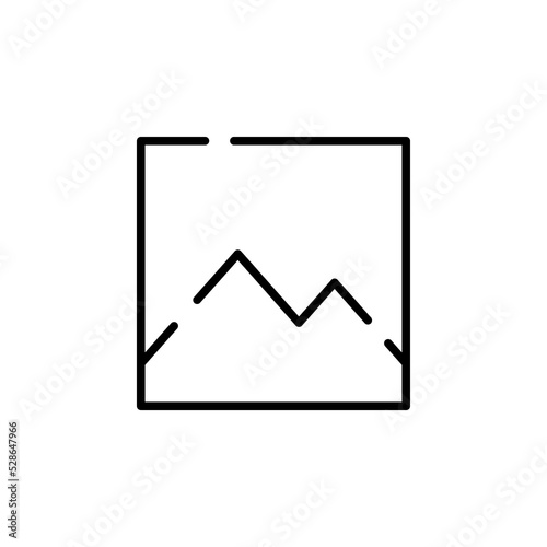 Picture, Gallery, Image Dotted Line Icon Vector Illustration Logo Template. Suitable For Many Purposes.