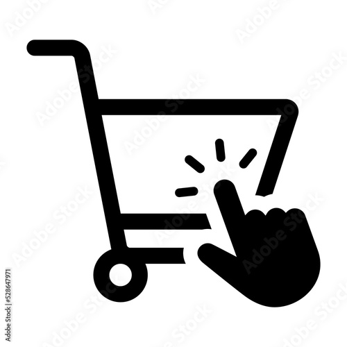 Web store shopping cart icon symbol sign with transparent background PNG