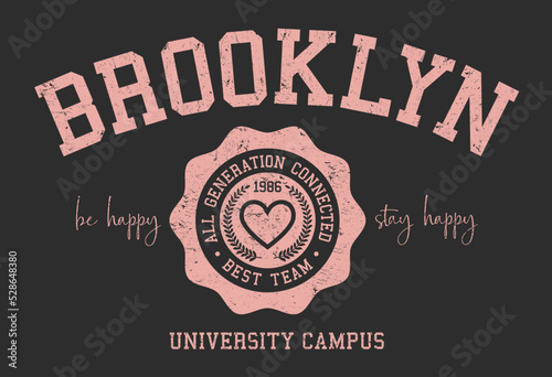 varsity typography vector illustration
 photo