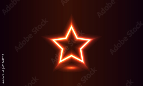 NEON COLOR STAR IMAGE WITH GRADATION BACKGROUND. VECTOR TEMPLATES