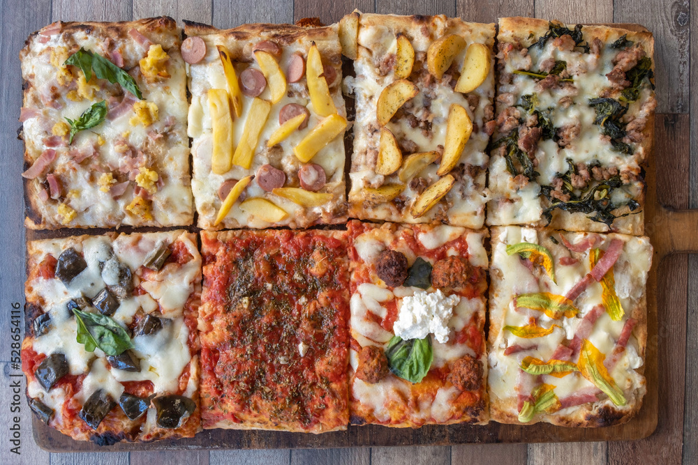 Foto Stock Pizza in teglia