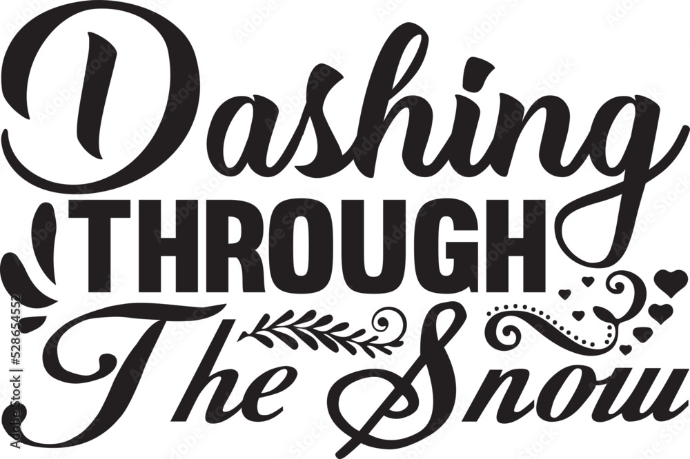 Fototapeta premium Dashing through the snow