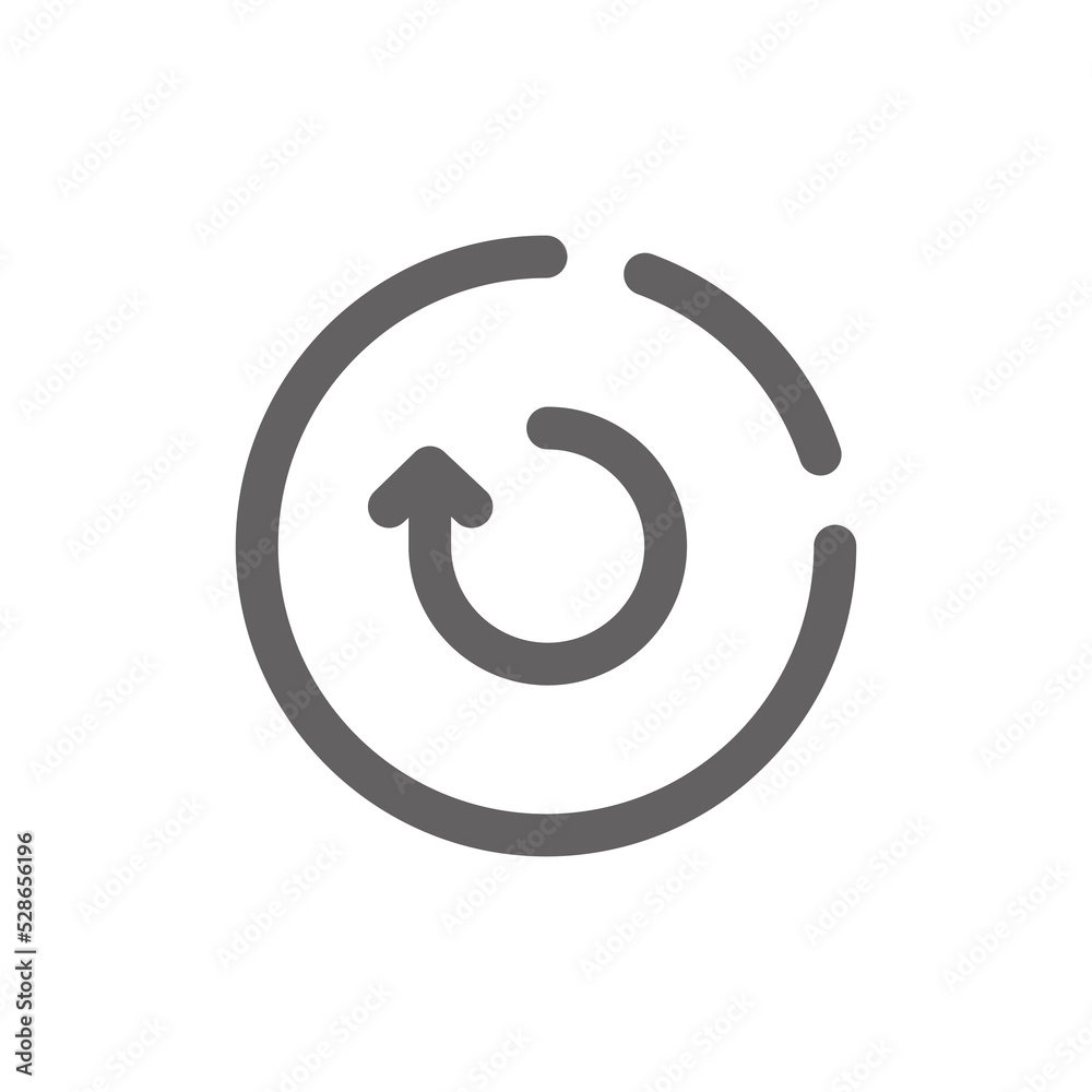 Recovery icon. Perfect for web design or user interface applications. vector sign and symbol Recovery icon. Perfect for web design or user interface applications. vector sign and symbol