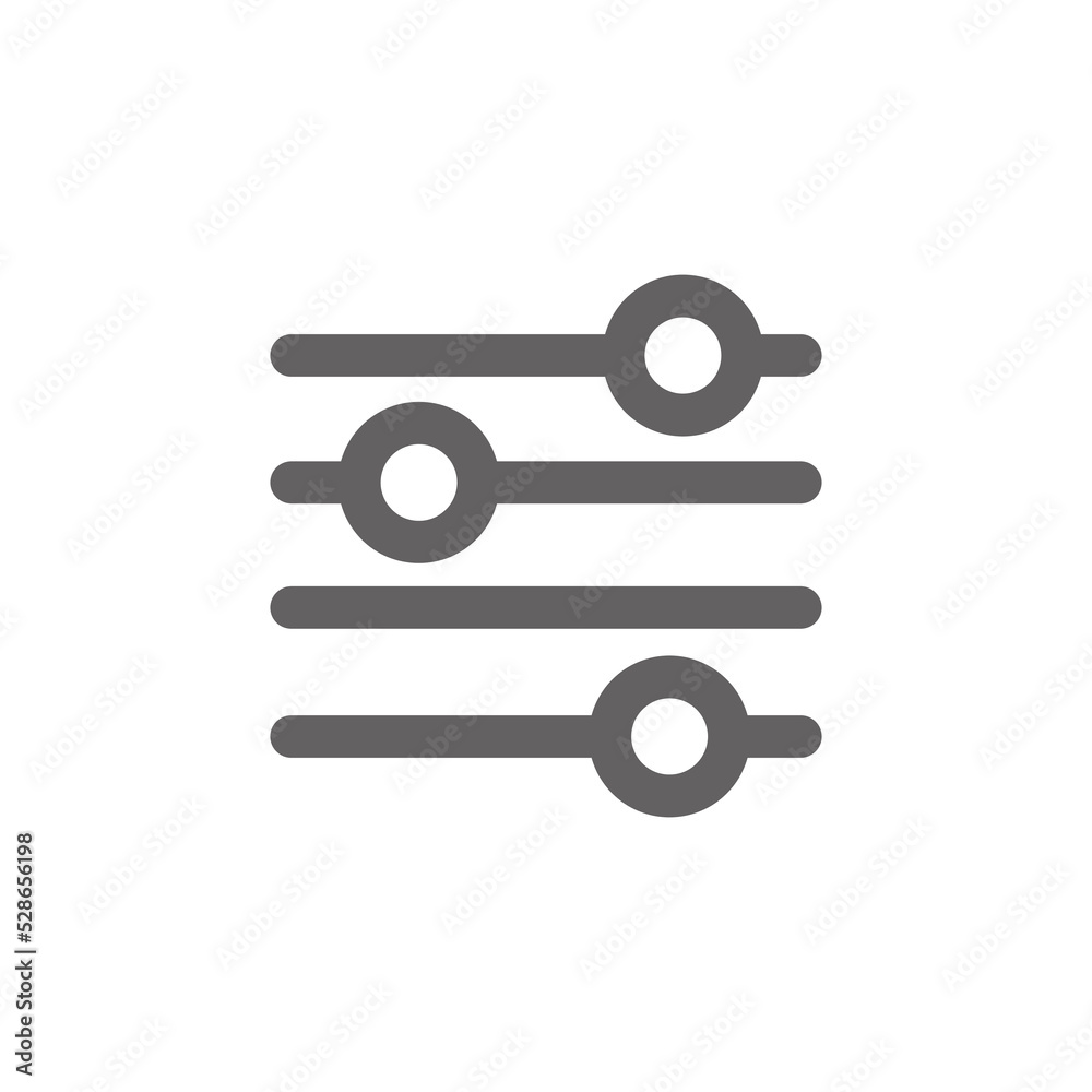 Adjustment icon. Perfect for web design or user interface applications. vector sign and symbol Adjustment icon. Perfect for web design or user interface applications. vector sign and symbol