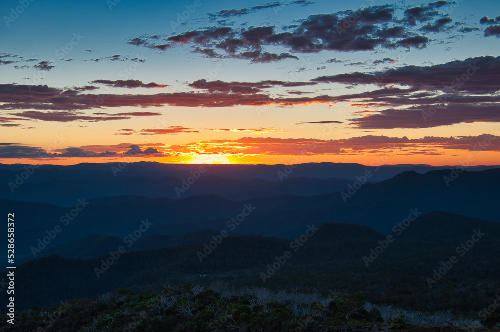 Sunrise from Mt. Cobbler, Alpine National Park, Australia