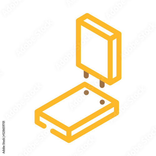 connect board assembly furniture color icon vector. connect board assembly furniture sign. isolated symbol illustration