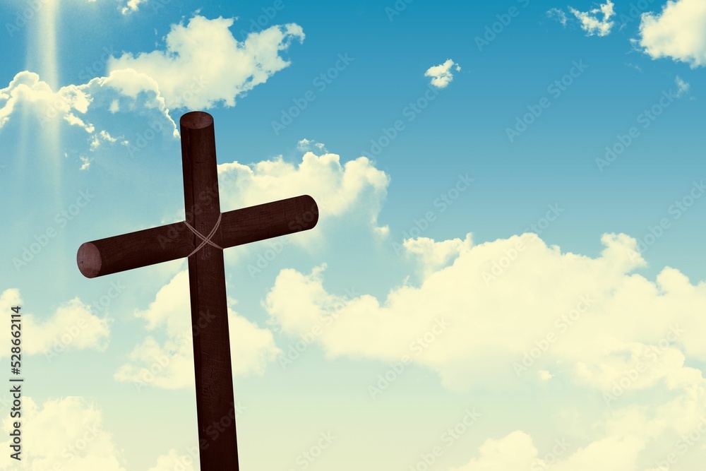 Cross against sky