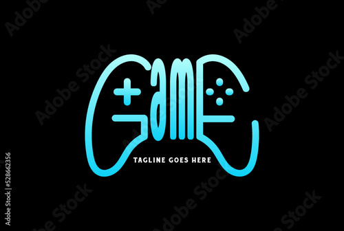 Letter Game shape Stick for Sport Team Club Competition League Tournament Logo Design