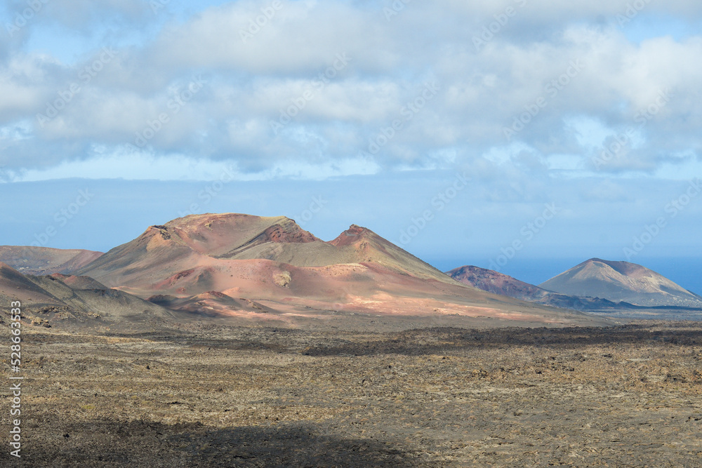Volcanoes of the Timanfaya National Park in Lanzarote