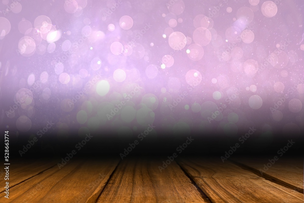 Shimmering light design over boards Shimmering light design over boards