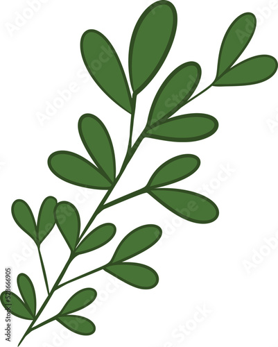 organic leaves for template creation elements