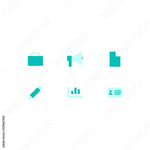 Simple Set of Business Related Vector Duotone Icons. Elements for mobile app and web app development or UI UX Design. Editable Color.