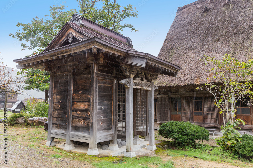 白川郷　白川村　合掌集落　風景　世界遺産　古民家