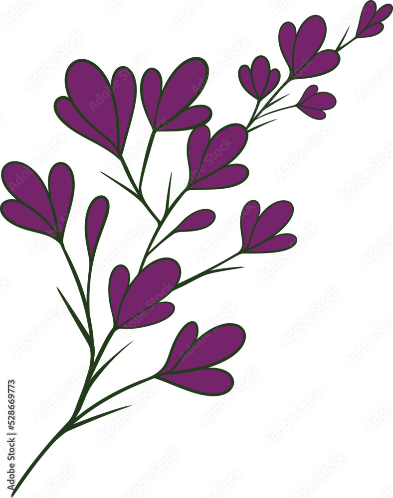 organic leaves for template creation elements