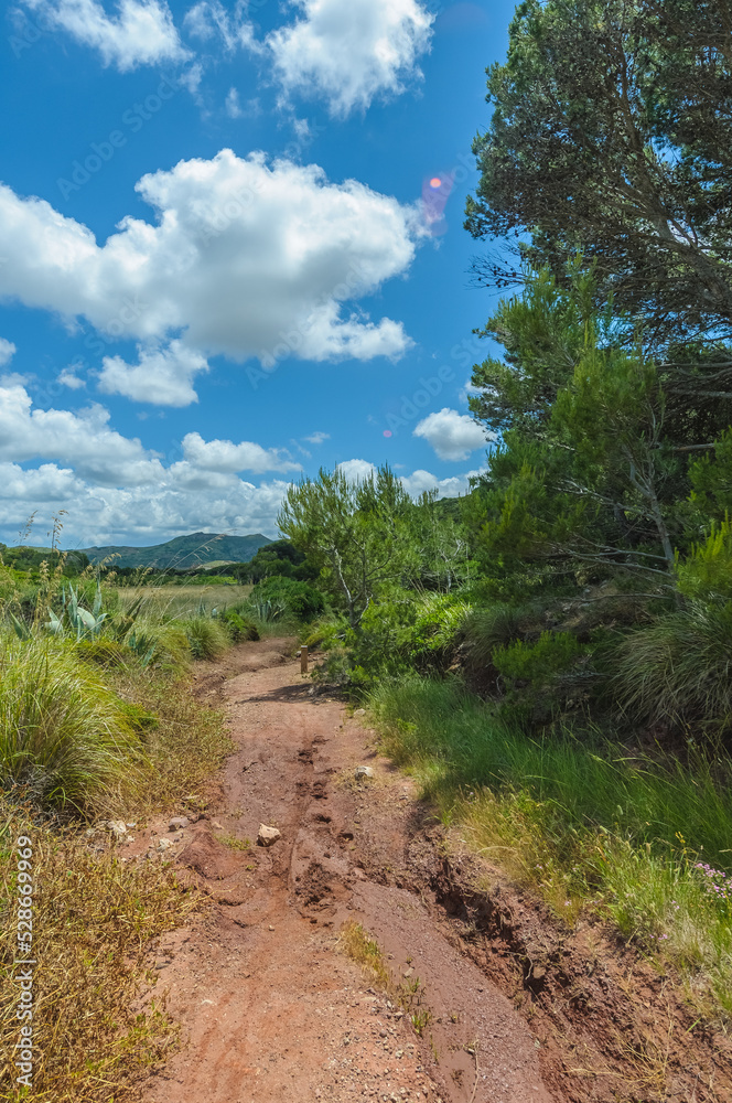 Cami de Cavalls road in Menorca, Spain Cami de Cavalls road in Menorca, Spain