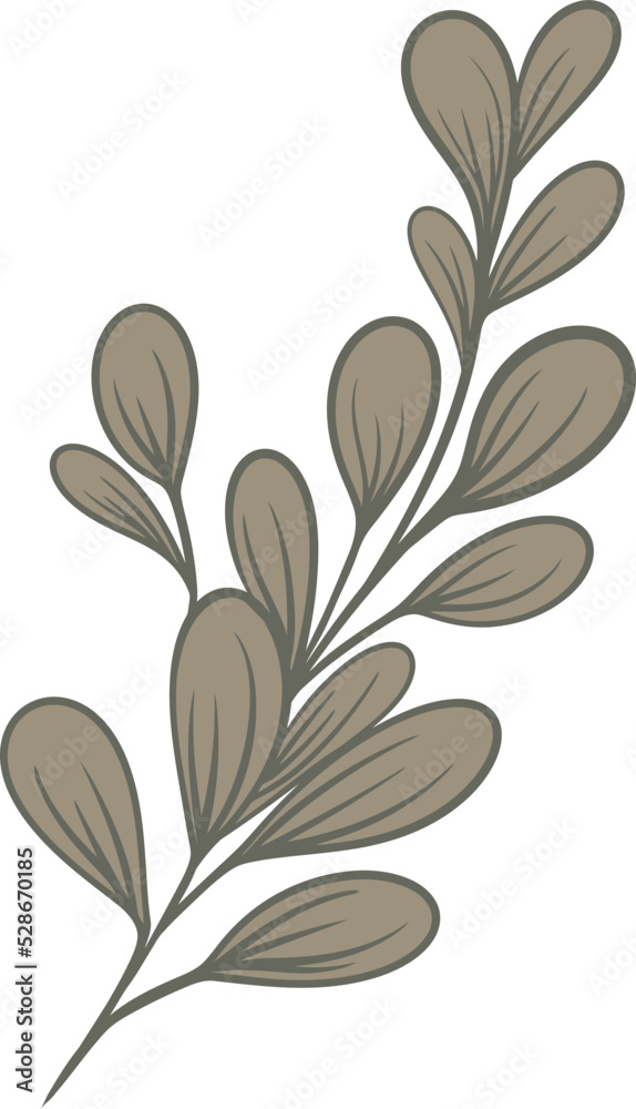organic leaves for template creation elements