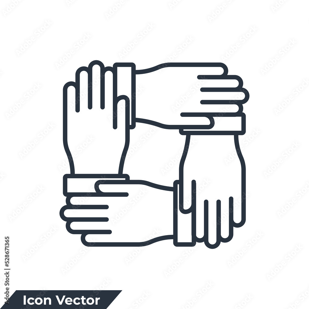 Team work icon logo vector illustration. cooperation symbol template for graphic and web design collection Team work icon logo vector illustration. cooperation symbol template for graphic and web design collection