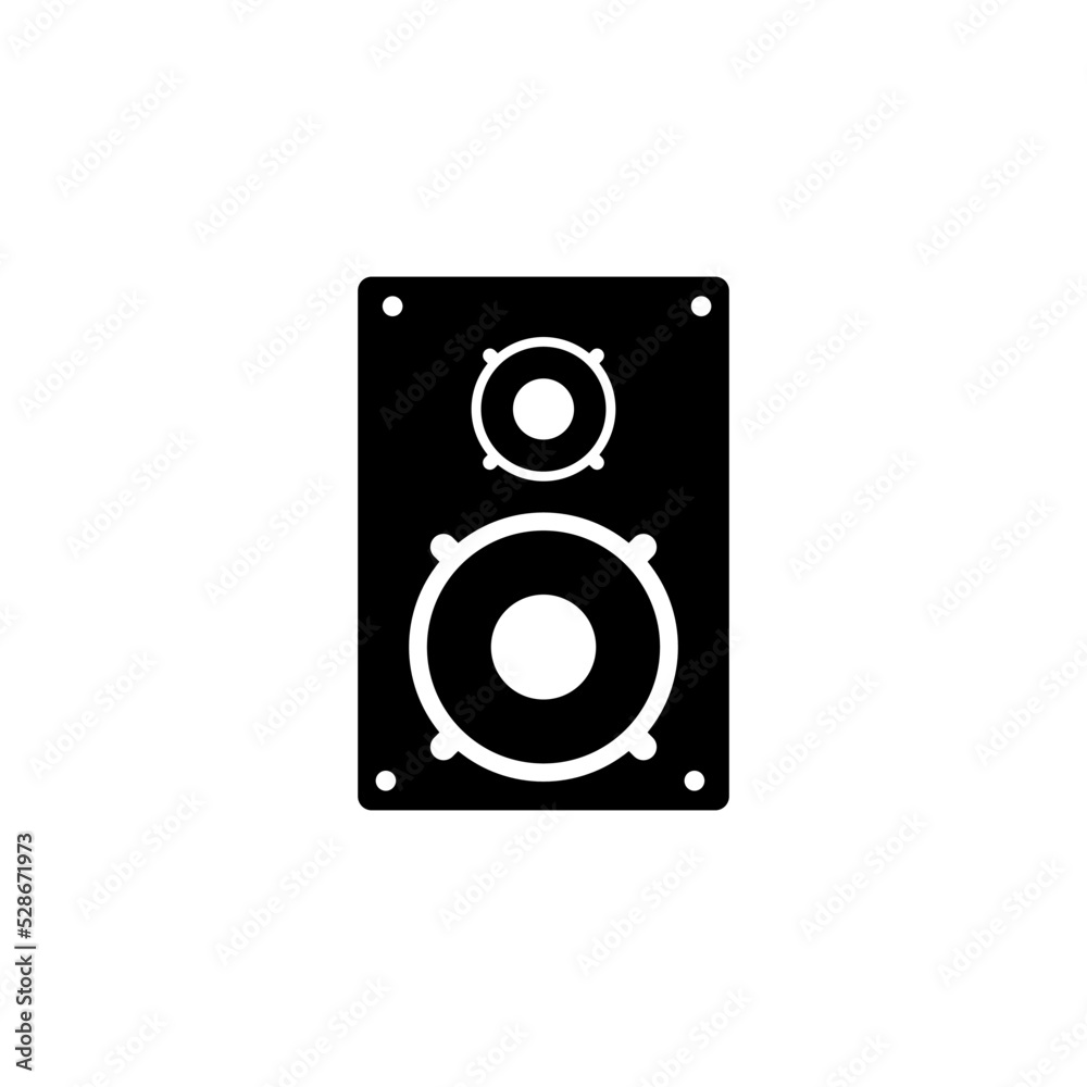Music Column, Audio Stereo Speaker. Flat Vector Icon illustration. Simple black symbol on white background. Music Column, Audio Stereo Speaker sign design template for web and mobile UI element. Music Column, Audio Stereo Speaker. Flat Vector Icon illustration. Simple black symbol on white background. Music Column, Audio Stereo Speaker sign design template for web and mobile UI element.