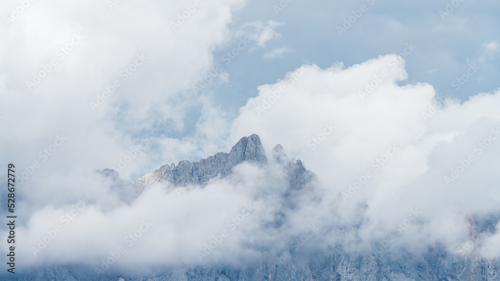 Peak of the Mountain called Dirndl in the Austrian Alps