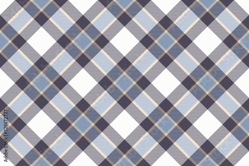 Tartan plaid background, diagonal check seamless pattern. Vector fabric texture for textile print, wrapping paper, gift card, wallpaper.