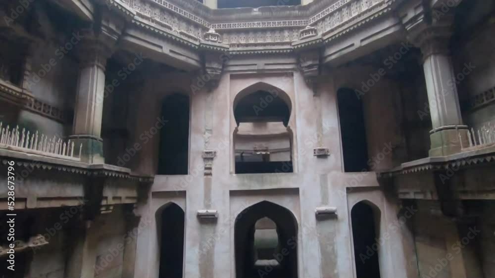 Adalaj stepwell also known as bawdi is built by queen rudabai at Gandhinagar