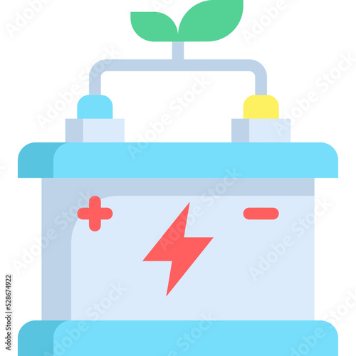 Accumulator flat icon