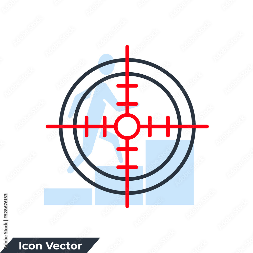 Target and Goal icon logo vector illustration. target symbol template for graphic and web design collection