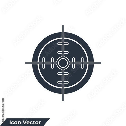 Target and Goal icon logo vector illustration. target symbol template for graphic and web design collection