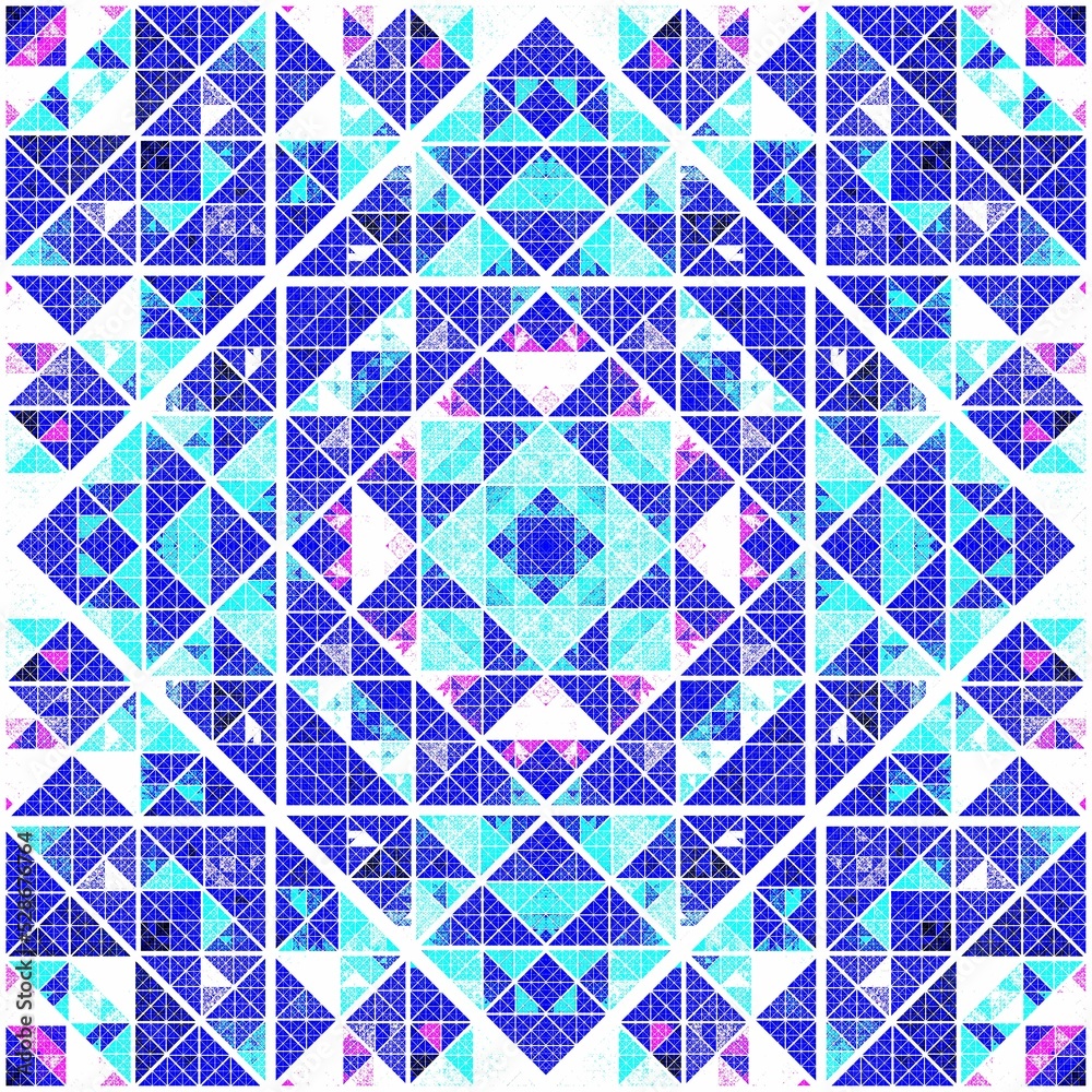 Colorful stained glass square fractal, computer generated abstract background, Colorful stained glass square fractal, computer generated abstract background,