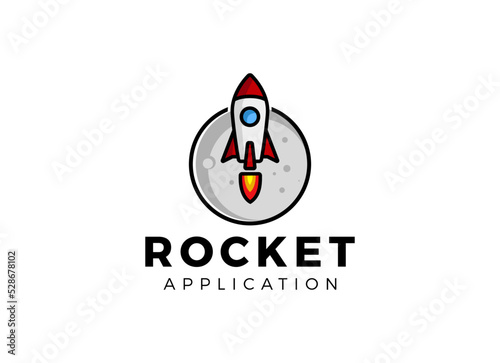 Booster Logo, Rocket advance logo designs template.