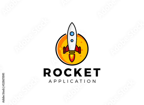 Booster Logo, Rocket advance logo designs template.