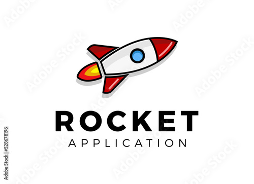 Booster Logo, Rocket advance logo designs template.