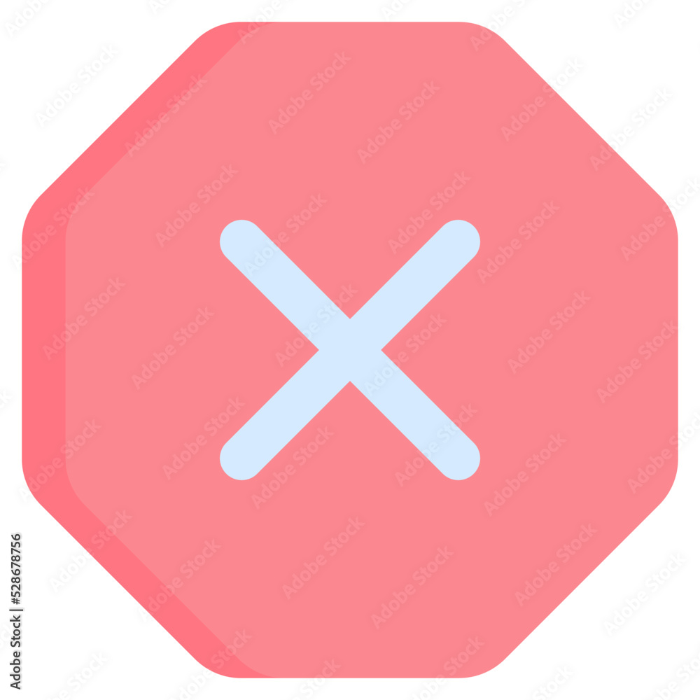 Obraz premium Error flat icon