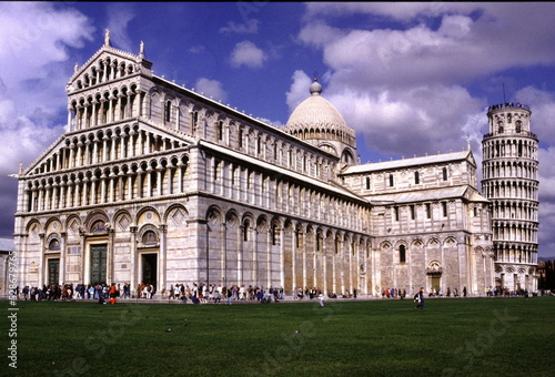 Fototapeta Piazza dei Miracoli and Leaning Tower in Pisa,,Tuscany.