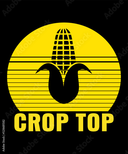 corn crop topis a vector design for printing on various surfaces like t shirt, mug etc.  photo